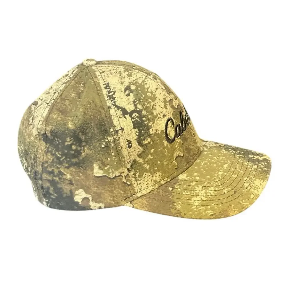 Cabela's Camo Snapback Hat Hunting Cap Mossy Oak Style Camouflage OSFM